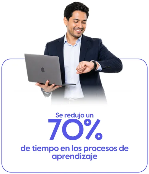 Se redujo un 70% de tiempo en los procesos de aprendizaje