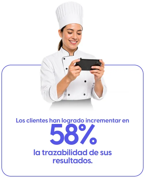 Los clientes han logrado incrementar en 58% la trazabilidad de sus resultados